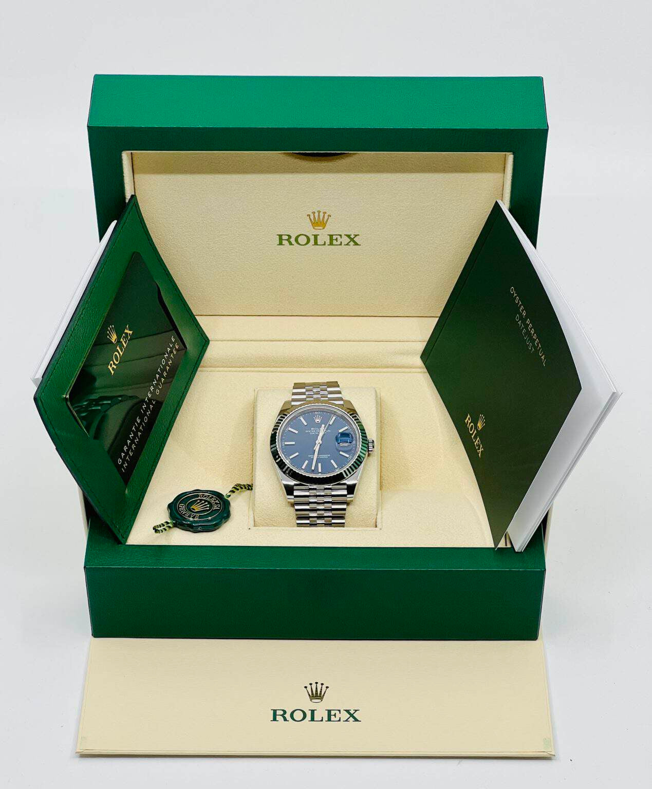 ROLEX DATEJUST SILVER/BLUE