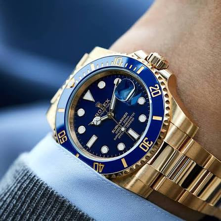 ROLEX SUBMARINER GOLD/BLUE