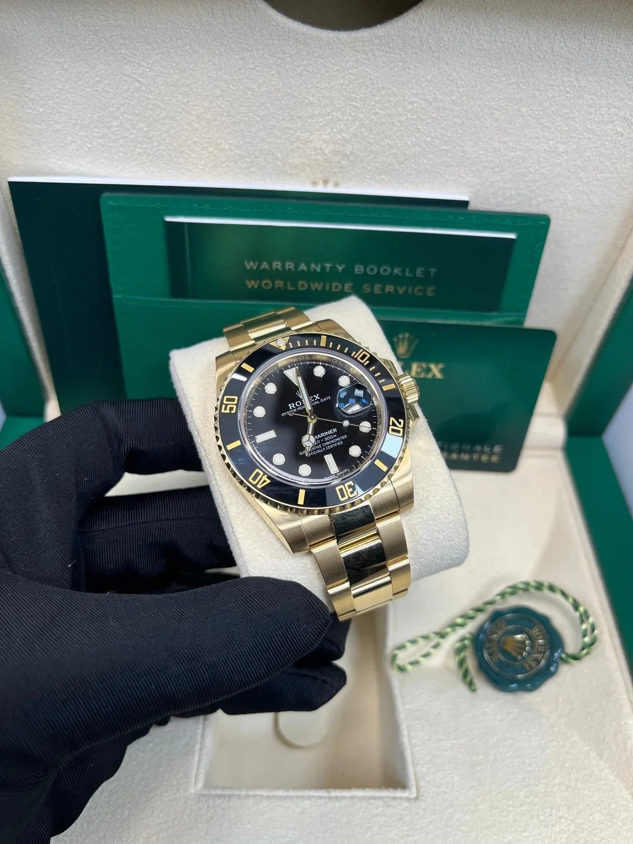 ROLEX SUBMARINER GOUD/ZWART