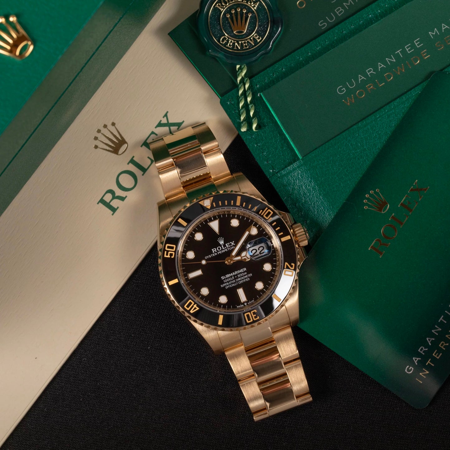 RLX SUBMARINER GOUD/ZWART