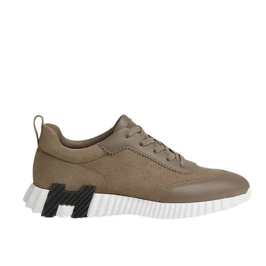 Hermes Bouncing Sneaker Khaki White Black
