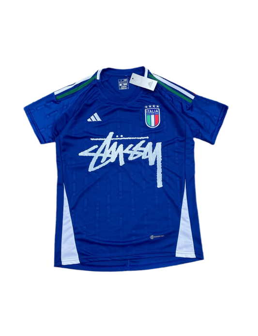 ITALIË X STUSSY - JERSEY BLAUW