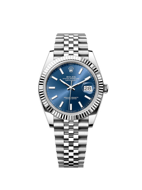 RLX DATEJUST SILVER/BLUE