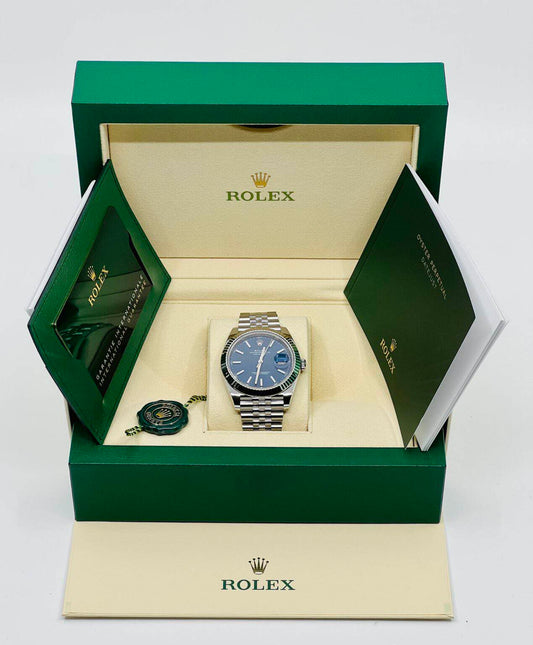 RLX DATEJUST SILVER/BLUE