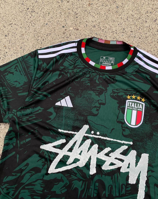 ITALIË X STUSSY - JERSEY GROEN