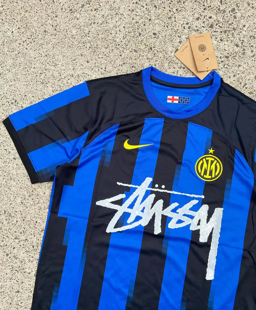 STUSSY X "INTER" TRUI - BLAUW/ZWART